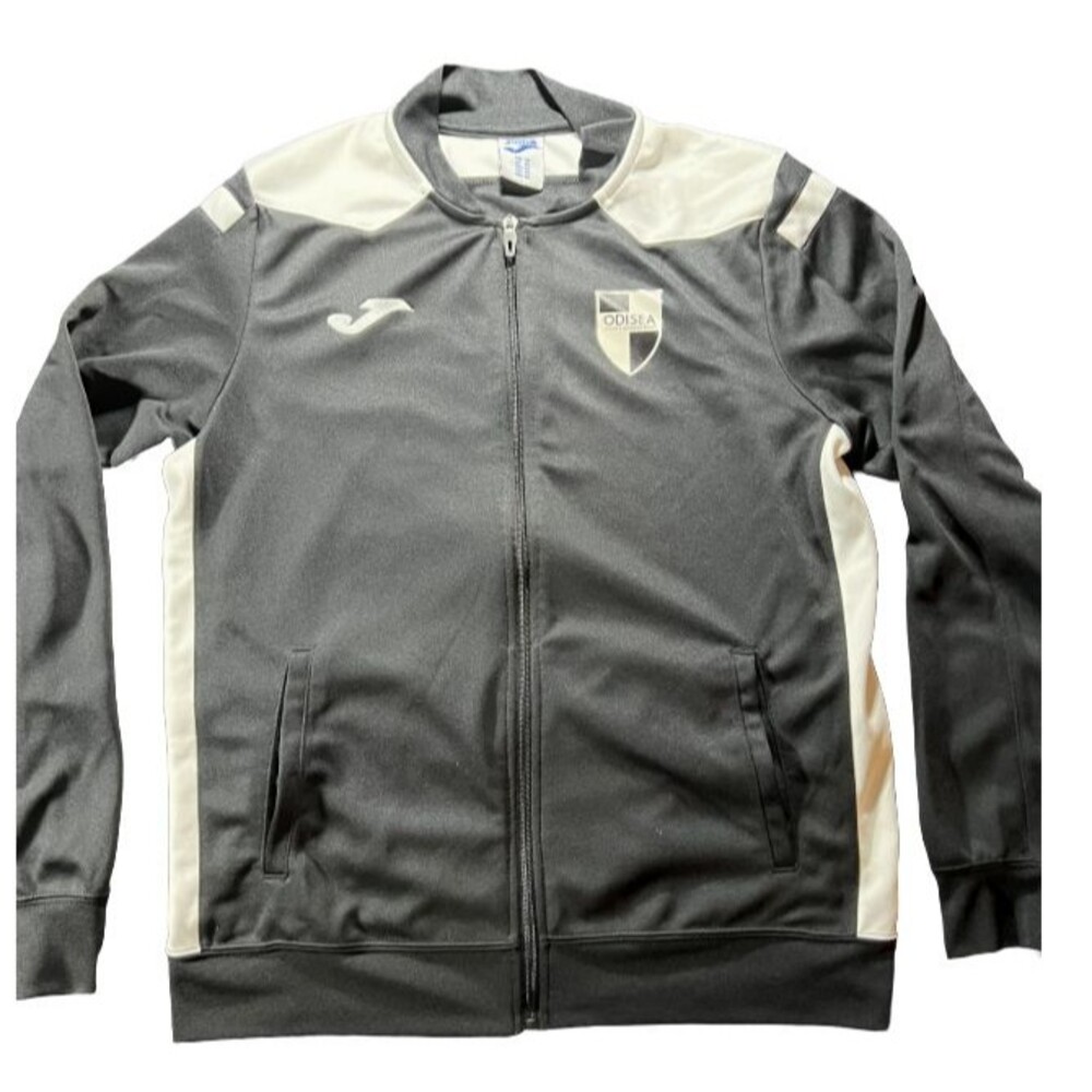 Mens Joma full-zip soccer training Black Medium